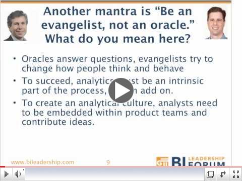 BI Leadership: Wayne Eckerson & Facebook