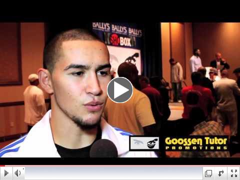 Javier Molina Discusses Reyes Fight 10/28