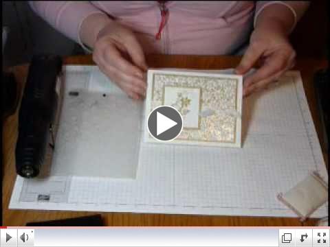 Adding Glitter with an Embossing Folder