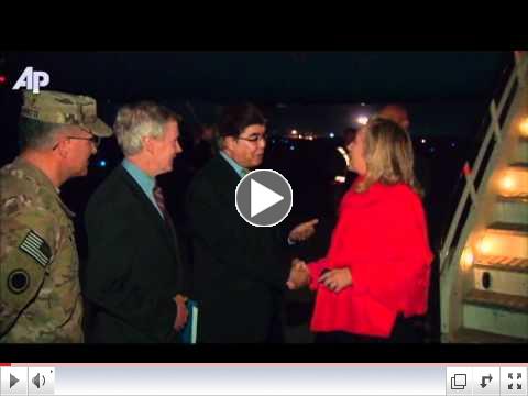 Raw Video: Clinton on Unannounced Afghan Trip