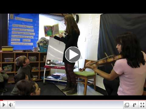 Violinist Yaira Matyakubova Plays for Foote School Kindergartners