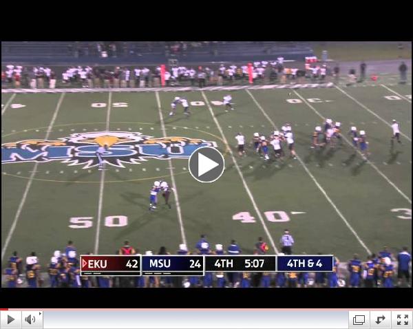 Crazy EKU Punt Play at Morehead State, Sept. 21, 2013