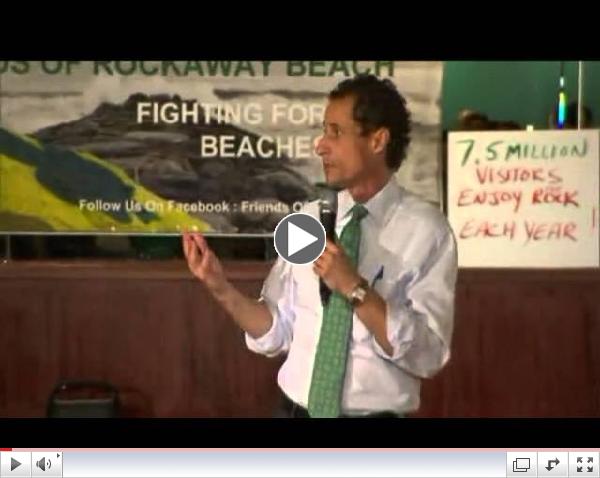 WATCH: Weiner Faces Brutal Question from Voter: You Can't Be Trusted in Your Own Family