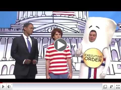 Saturday Night Live Capitol Hill Cold Open. Obama Schoolhouse Rock Immigration Bill. SNL