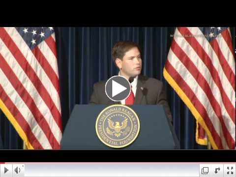 Senator Rubio at The Reagan Library