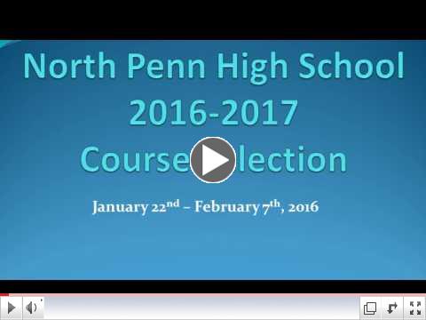 North Penn HS, How to Select Courses in Home Access Center