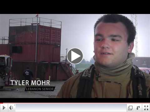 Click the image to learn more about Tyler Mohr's on the job training with the Lebanon Fire Department.