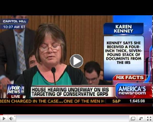 Karen Kenney Testifies at Hearing on IRS Abuses of Power