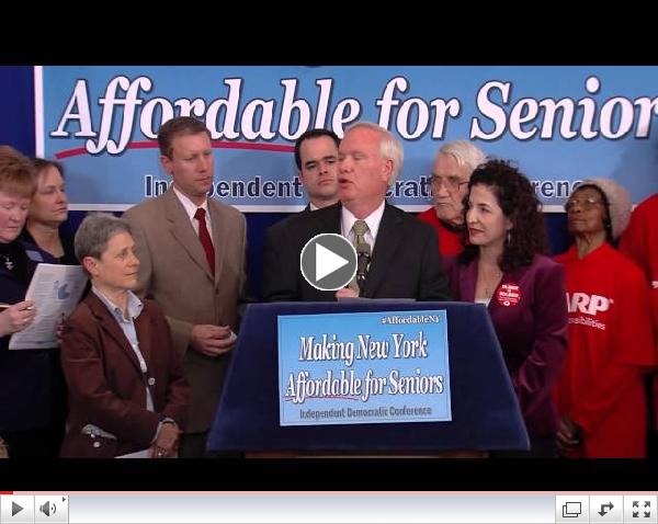 Senate IDC News Conference on Making New York Affordable for Seniors - 03/19/14