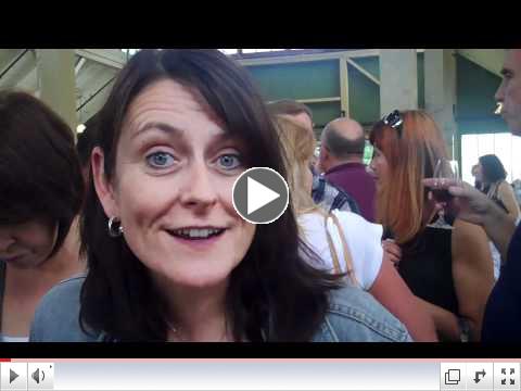 Enthusiastic response  to Willi's lamb ravioli at TASTE