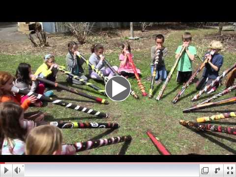 Foote School Third Graders Play Homemade Didgeridoos