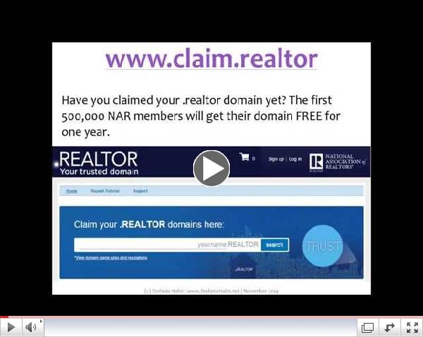 Become the Master of Your .REALTOR Domain