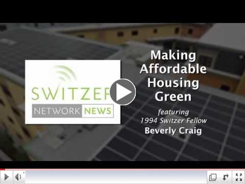 Making Affordable Housing Green with Switzer Fellow Beverly Craig