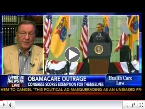 Obamacare Outrage! - Congress Scores Exemption For Themselves - On The Record