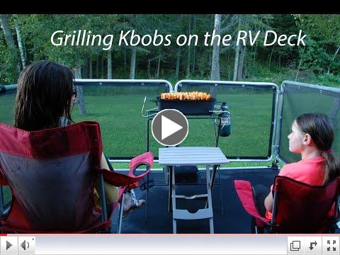 RV Activity: Grilling with Family on the Deck 