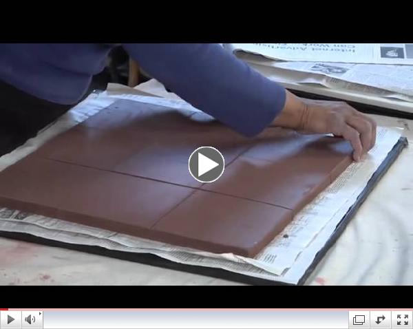 Pottery Video: Angelica Pozo - Cutting Tiles with 9-Tile Template System