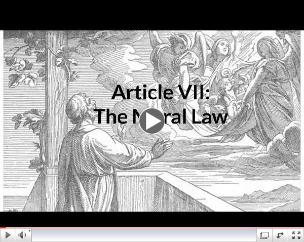 Article 7: The Moral Law