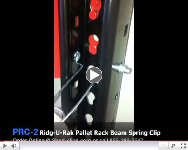 Ridg-U-Rak Beam Spring Clip (Pallet Rack) 855-289-2547 Shelf-clips.com