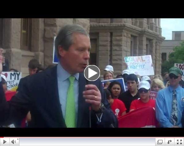 Lt. Gov. David Dewhurst: Public Charter School Rally at the Texas State Capitol, May 8, 2013.