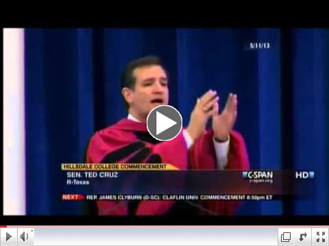 Sen Ted Cruz Delivers the Commencement Address at Hillsdale College