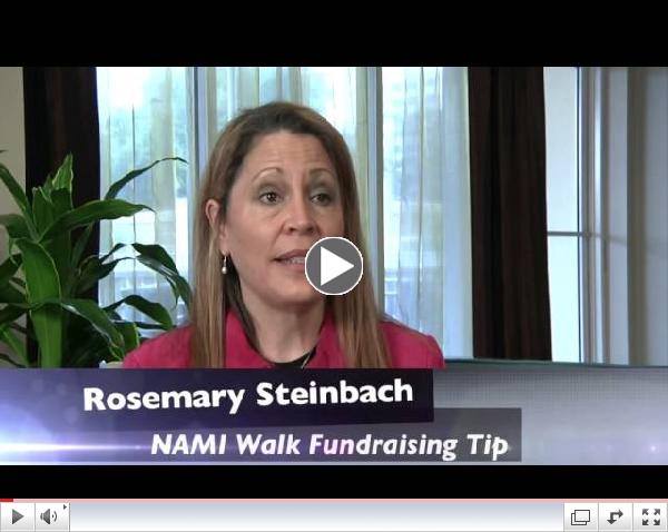 2014 NAMIWalks Fundraising from President Rosemary Steinbach