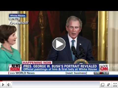 W Cries & Laura Bush Adds 