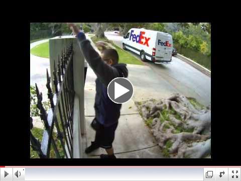 FedEx Guy Throwing My Computer Monitor