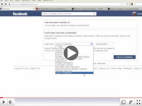 Setting Facebook Custom URL