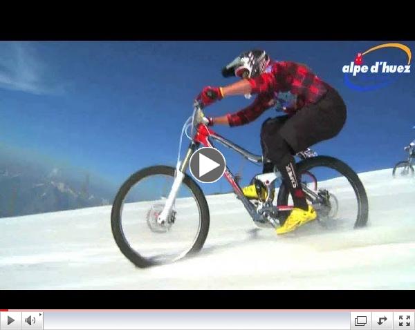 Megavalanche 2011 Mountain Bike Race in the Snow
